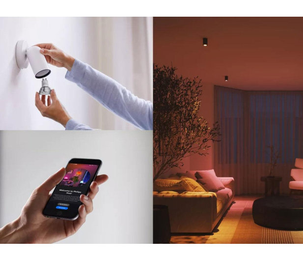 Philips Hue Essential White and color ambiance 3xŻarówka GU10+Hue Bridge 8721103103710 - 1362331 - zdjęcie 7